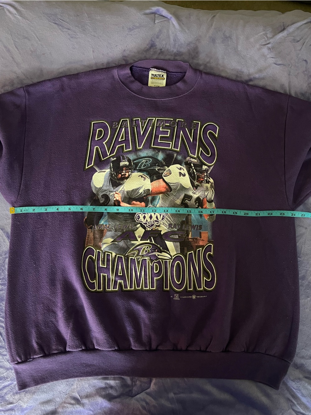 Vintage 2001 Baltimore Ravens Champions Crewneck Sweatshirt - Picture 8 of 9